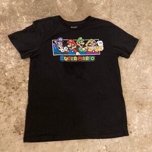 Nintendo Black Super Mario Short Sleeve Tee